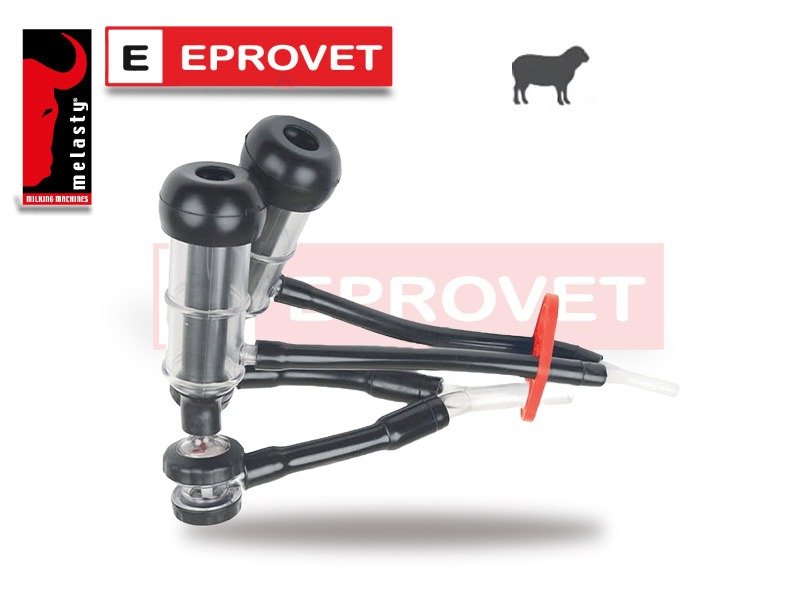 Grupo de ordeño para ovejas con pezoneras de goma 3365-6