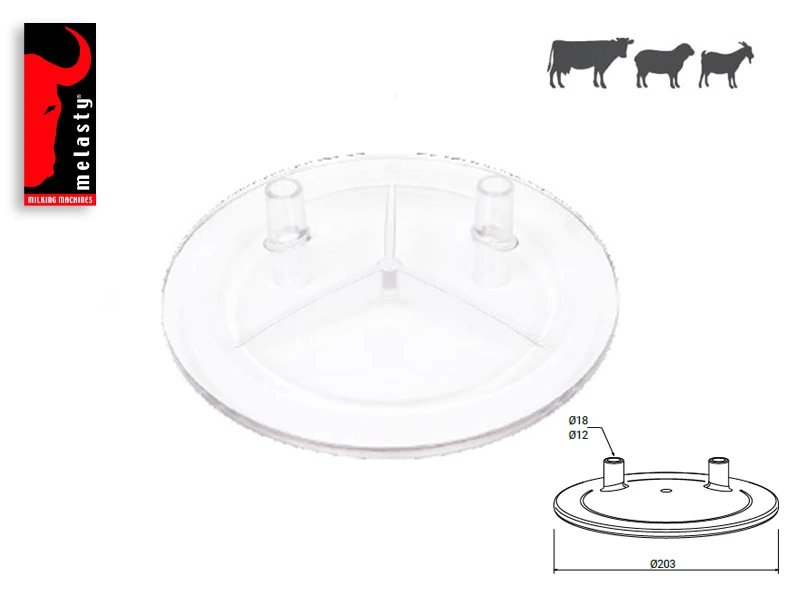 Tapa de policarbonato 2 entradas 3423