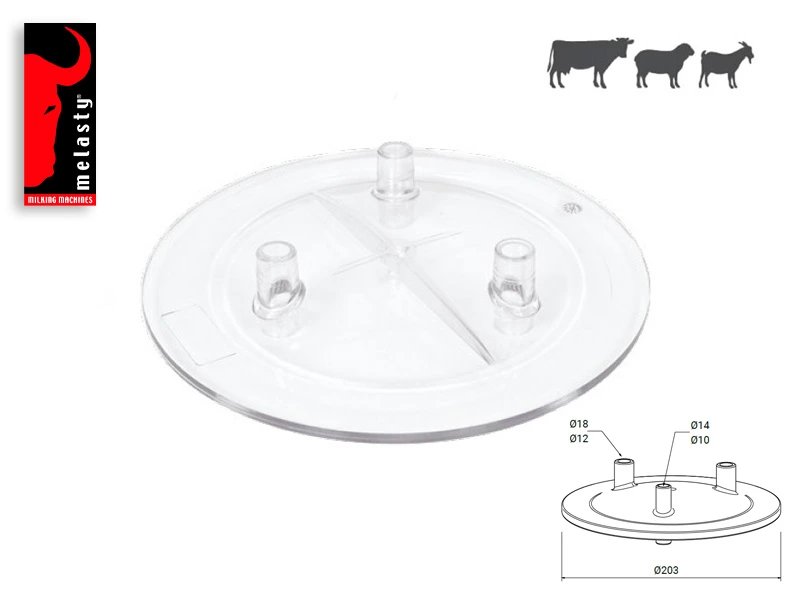 Tapa de policarbonato 3 entradas 3422